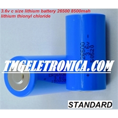 ER26500 - BATERIA ER26500, Lithium Battery Size C 9000mAh 3.6V Lithium Battery Non-rechargeable battery Long shelf life - Ø26x50.5mm - ER26500 Lithium Battery Size C 8,5Ah á 9Ah 3.6V - Ø26x50.5mm